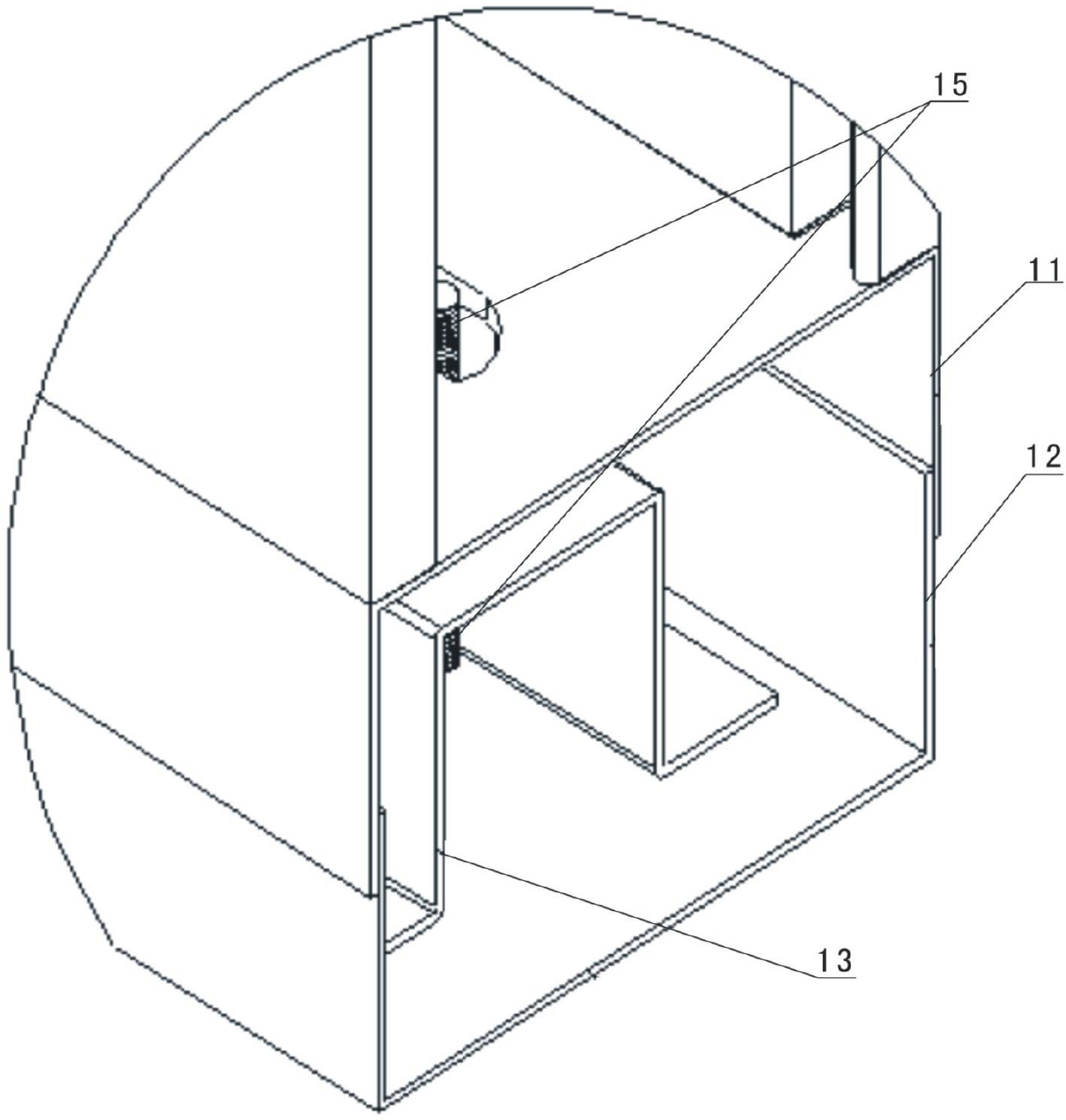 Hollow gypsum purifying wallboard and mounting device