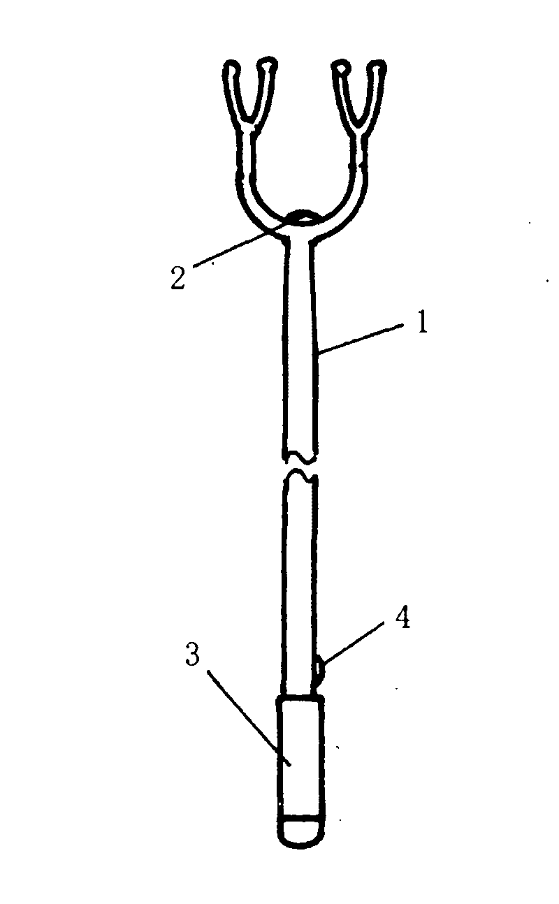Clothes support rod with a lamp