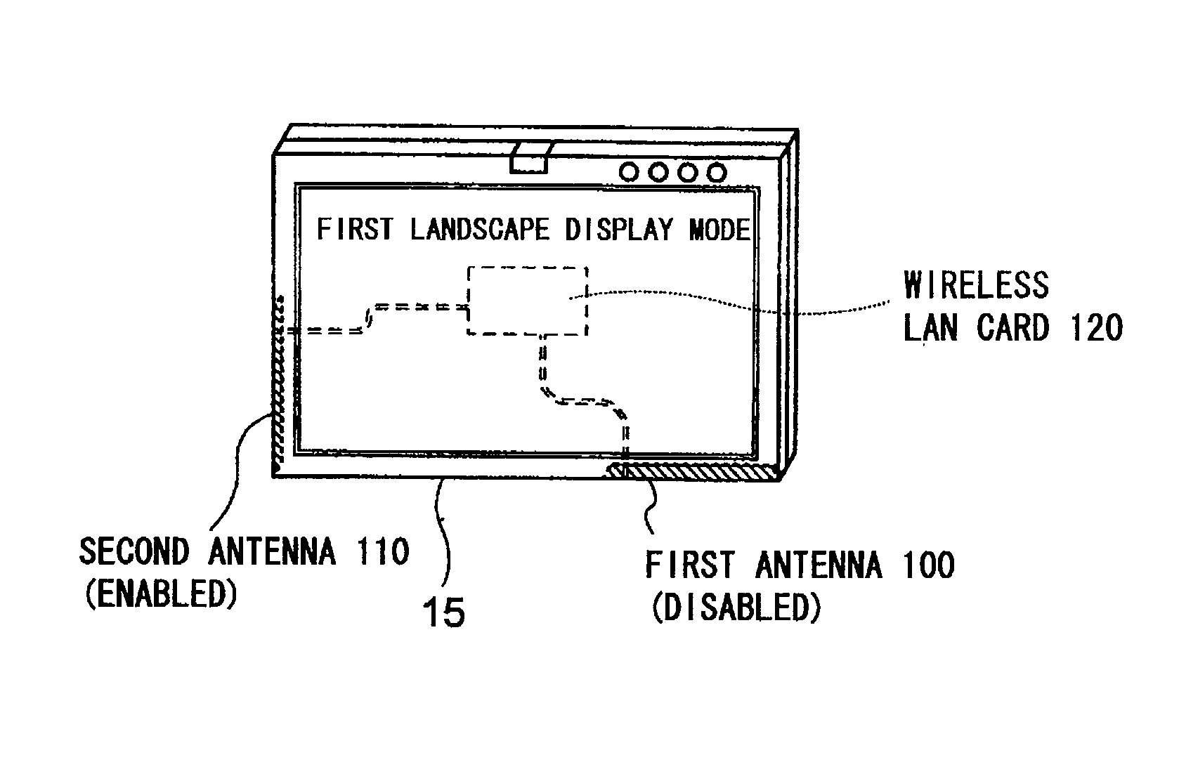 Method for controlling antennas of mobile terminal device and such a mobile terminal device