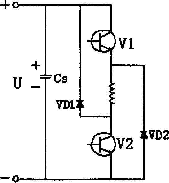 Control method of power converter in speed regulating system for three phase switched magnetic resistant motor