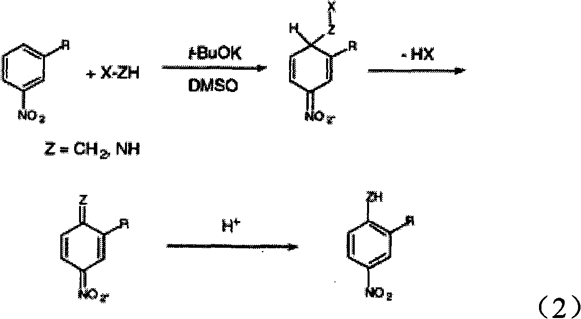 Method for synthesizing tri-amino trinitrobenzene (TATB) by trinitrotoluene (TNT)