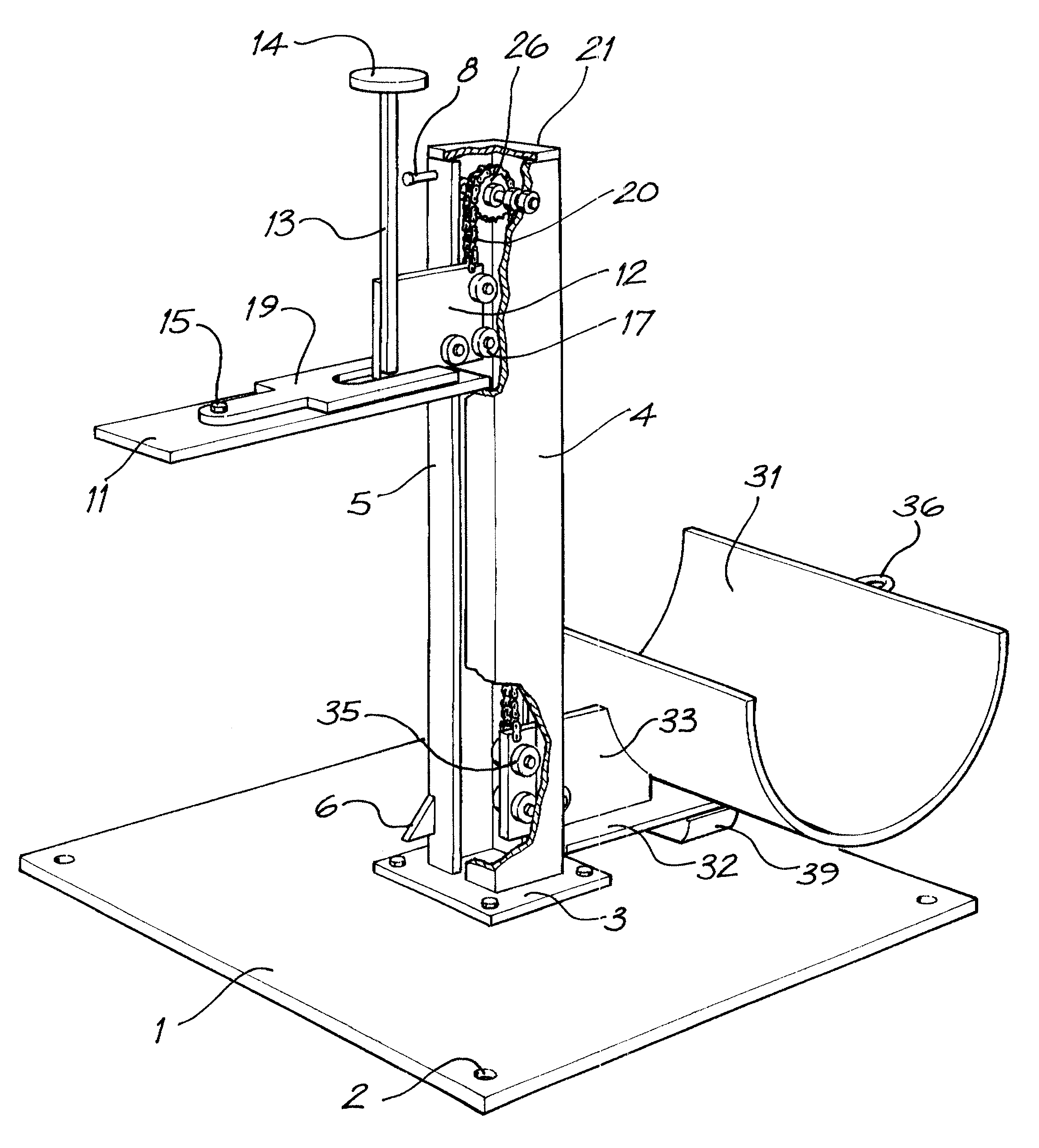 Shearing lifting jack