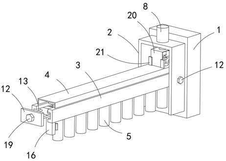 Outer hexagon bolt automatic filling and rapid mounting device and working method thereof