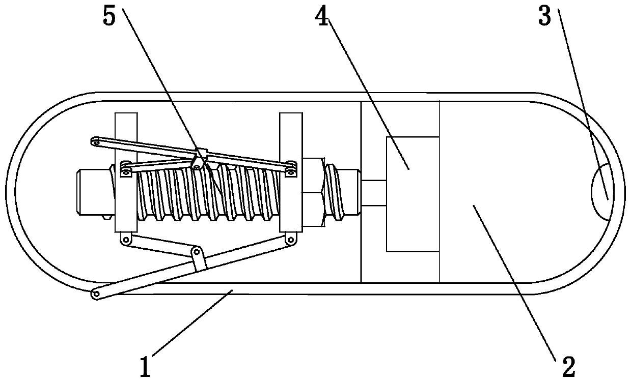 Endoscopic robot with active leg extension and contraction device based on lead screw