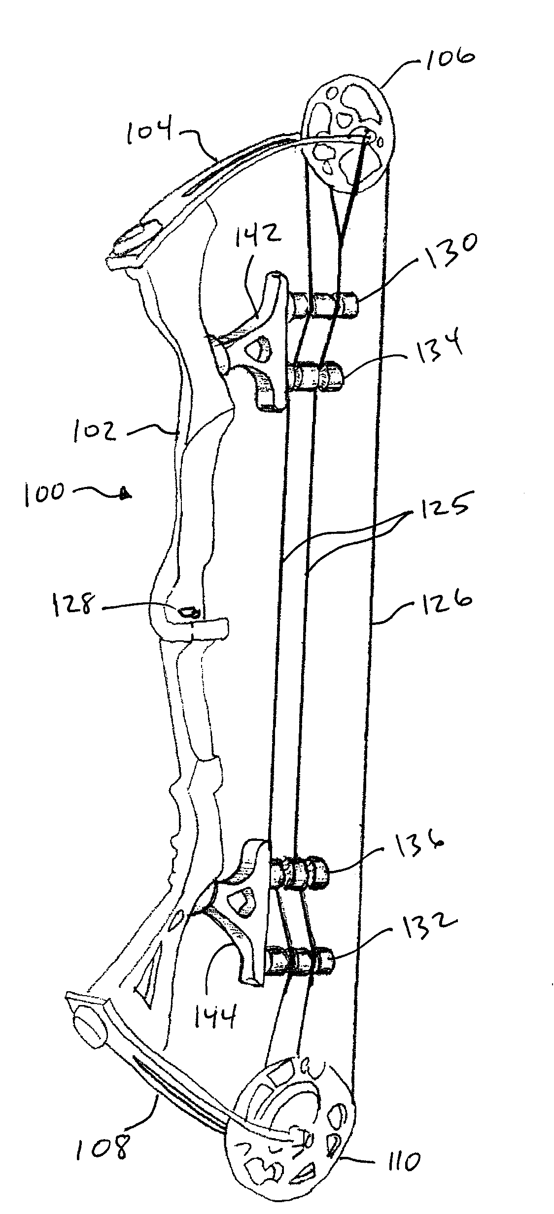 Cable Buss Apparatus For Deflecting Tension Cables In A Compound Bow 