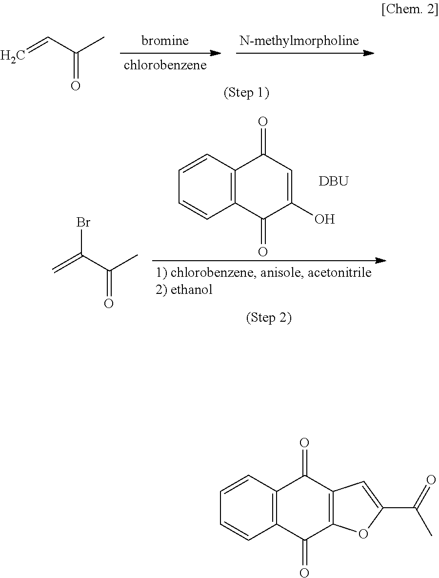Method for producing 2-acetyl-4h,9h-naphtho[2,3-b]furan-4,9-dione