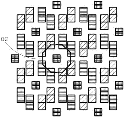 OLED pixel arrangement structure and display device