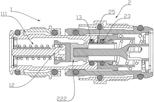 Female connector and fast connector assembly using same