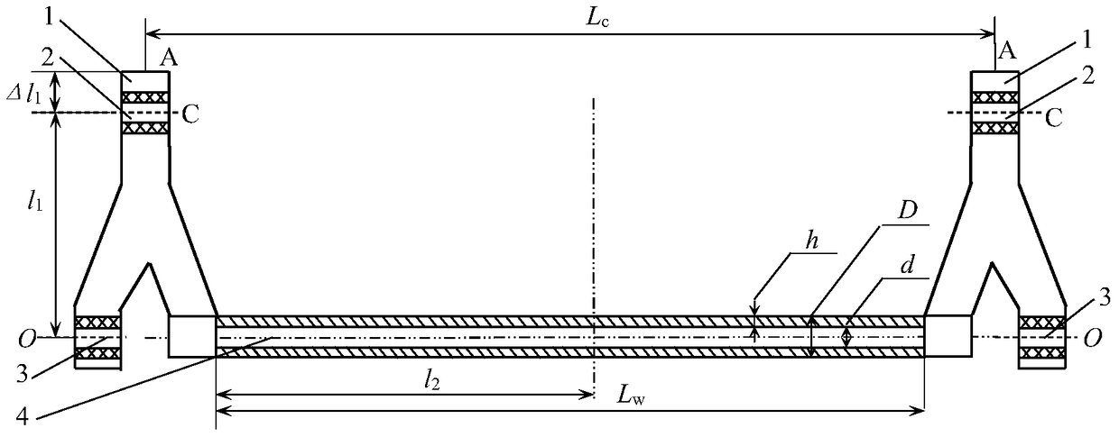 Design method of torsion tube length for coaxial cab stabilizer bar system