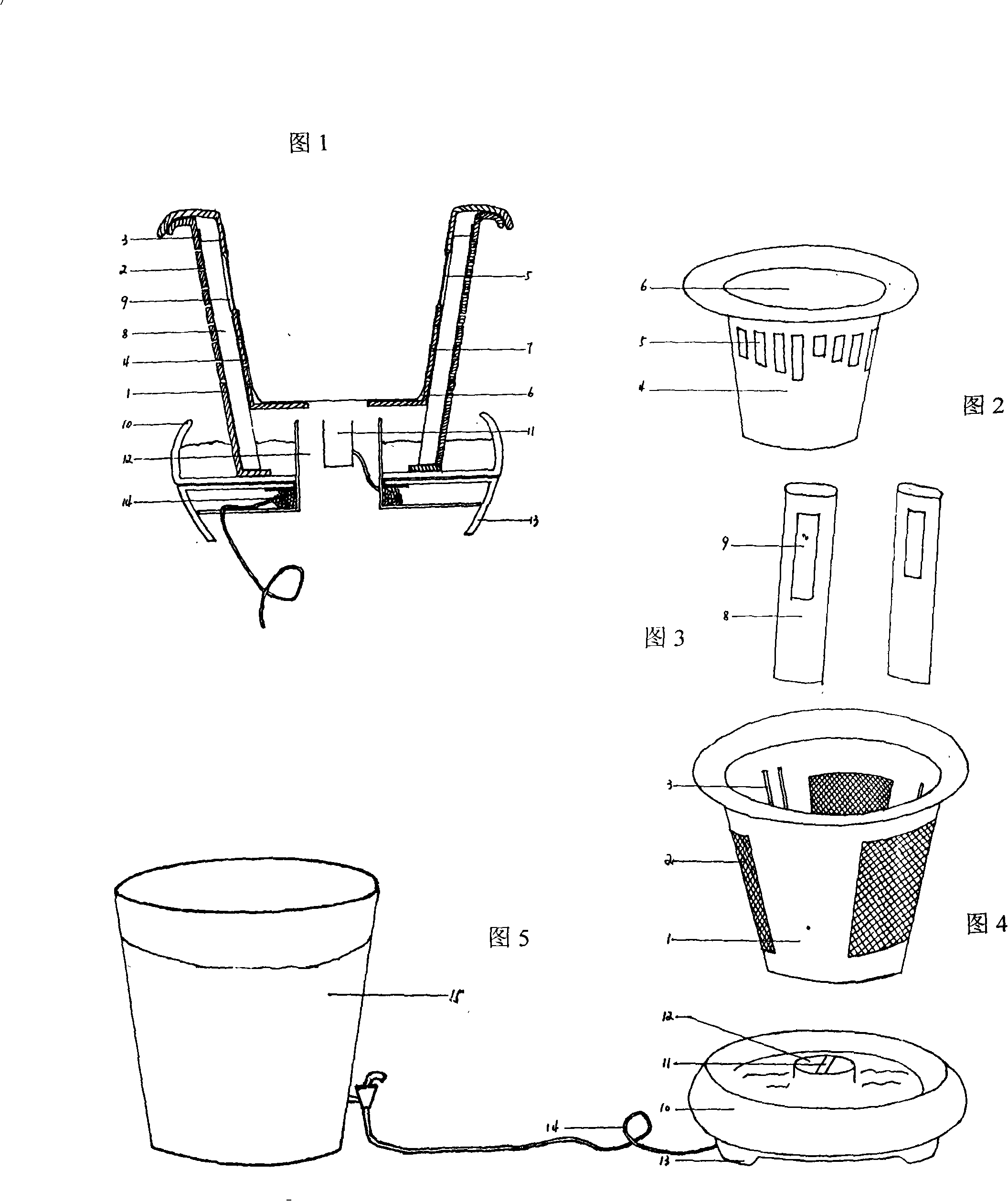 Self-absorption type flower-pot without watering