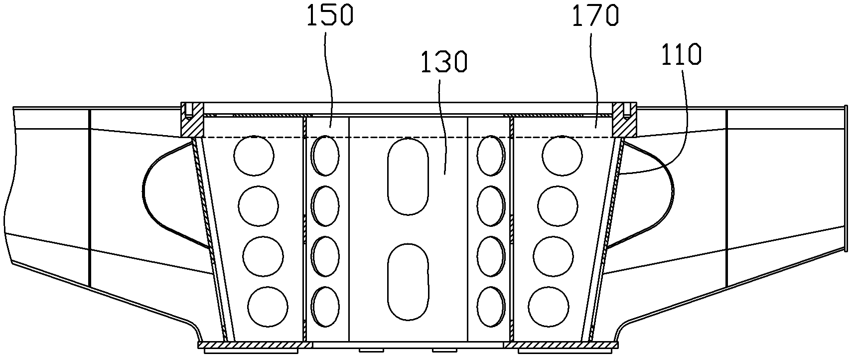 Frame and rotary bearing seat structure of frame