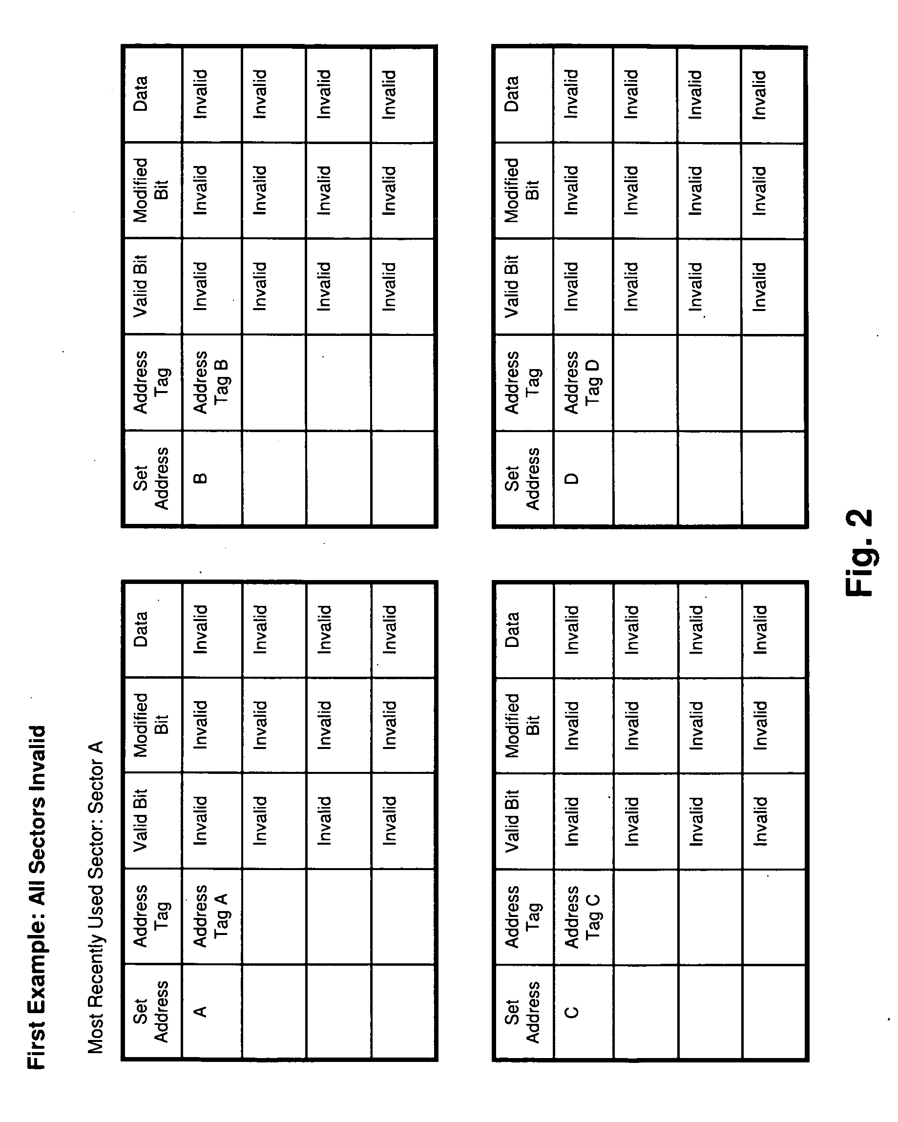 Sectored cache replacement algorithm for reducing memory writebacks