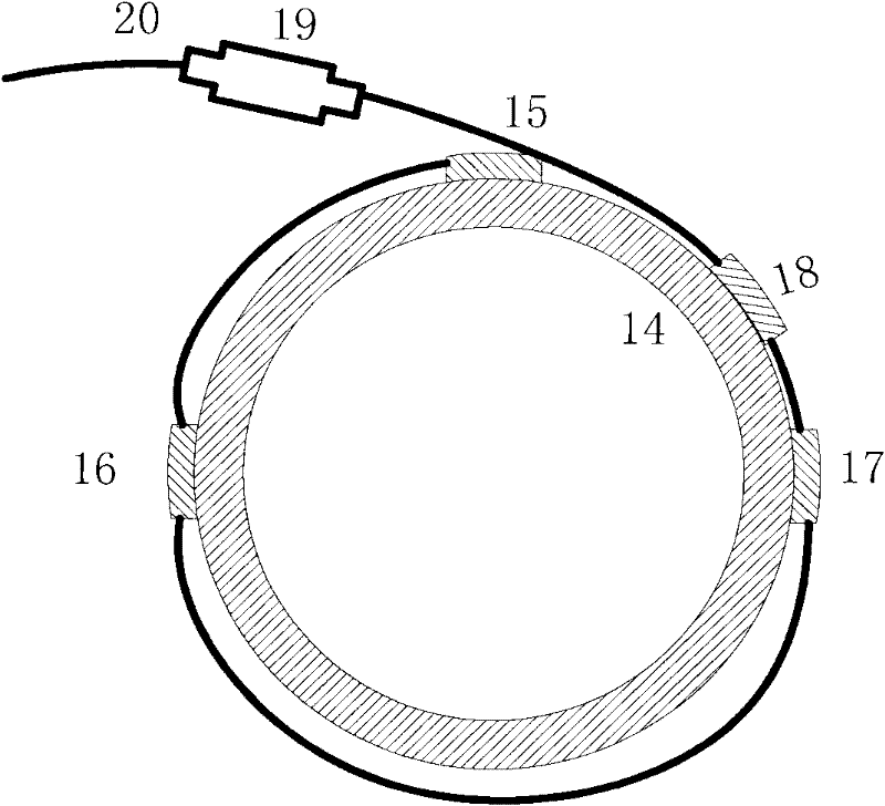 System for monitoring oil-gas pipeline in mining subsidence area and constructing method thereof