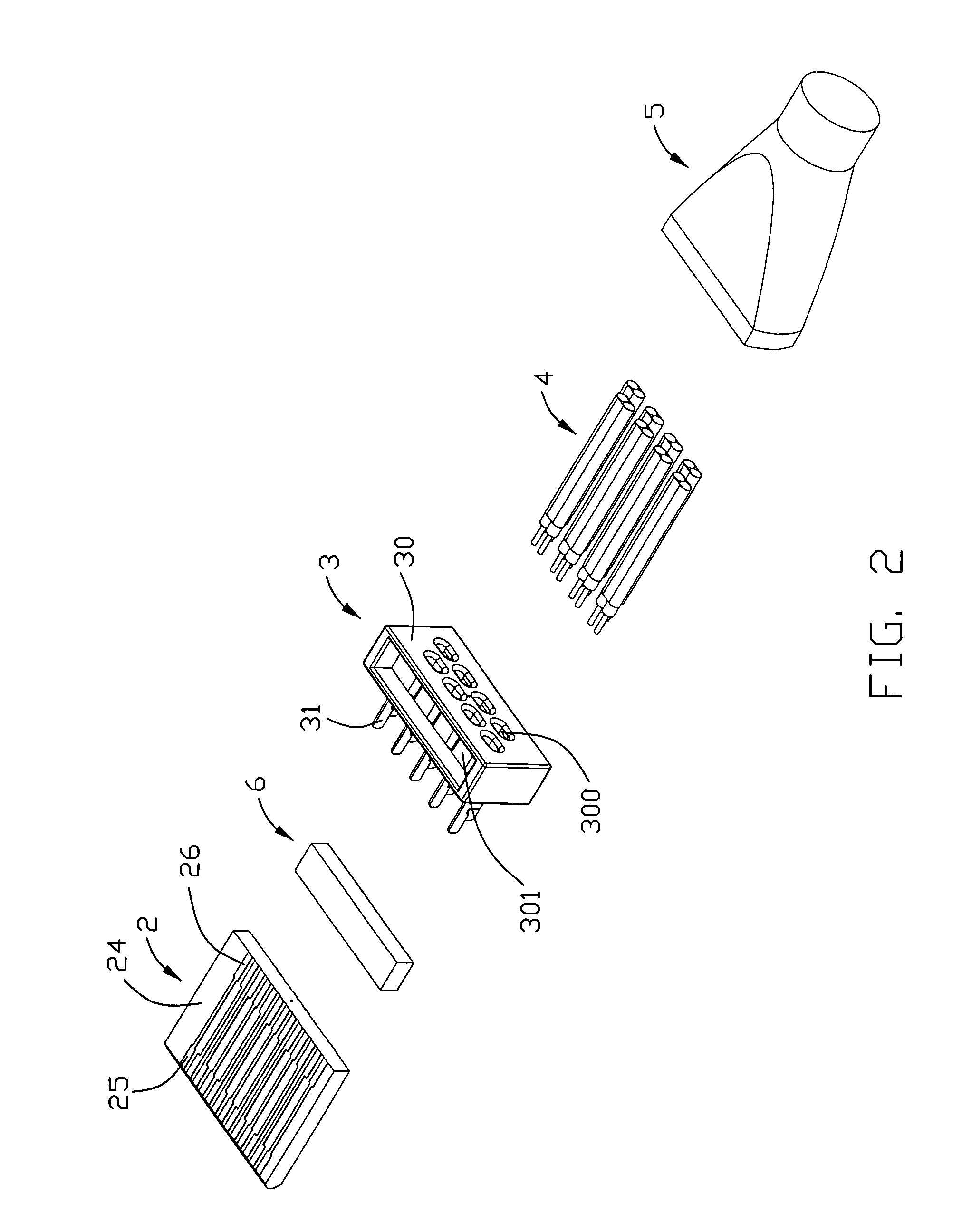 Cable connector assembly with improved wire organizer