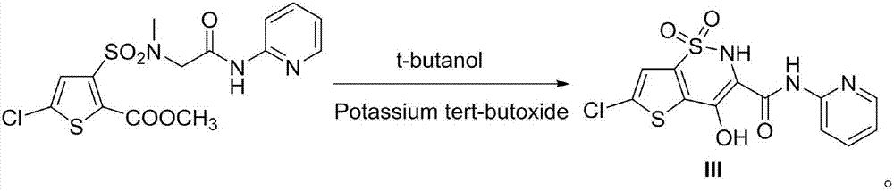 Preparation method of non-steroidal anti-inflammatory analgesic lornoxicam