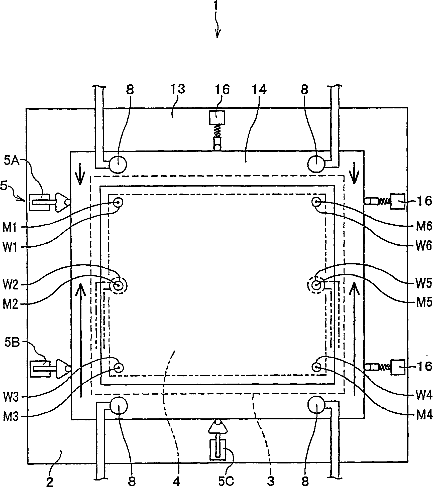 Exposure method for exposure device