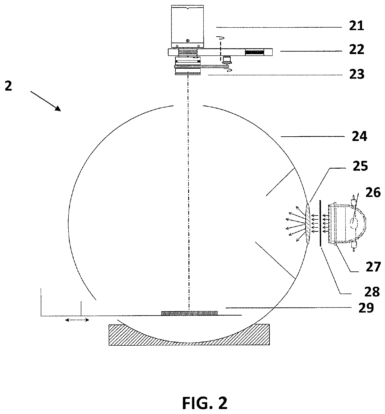 Multispectral color imaging device based on integrating sphere lighting and calibration methods thereof