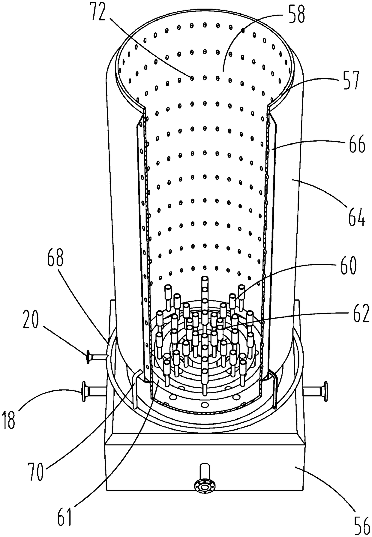 A torch that relies on the energy of an air source to provide cooling air