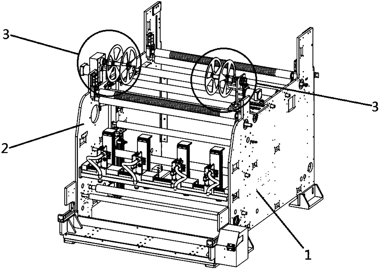 Buffer material mechanism