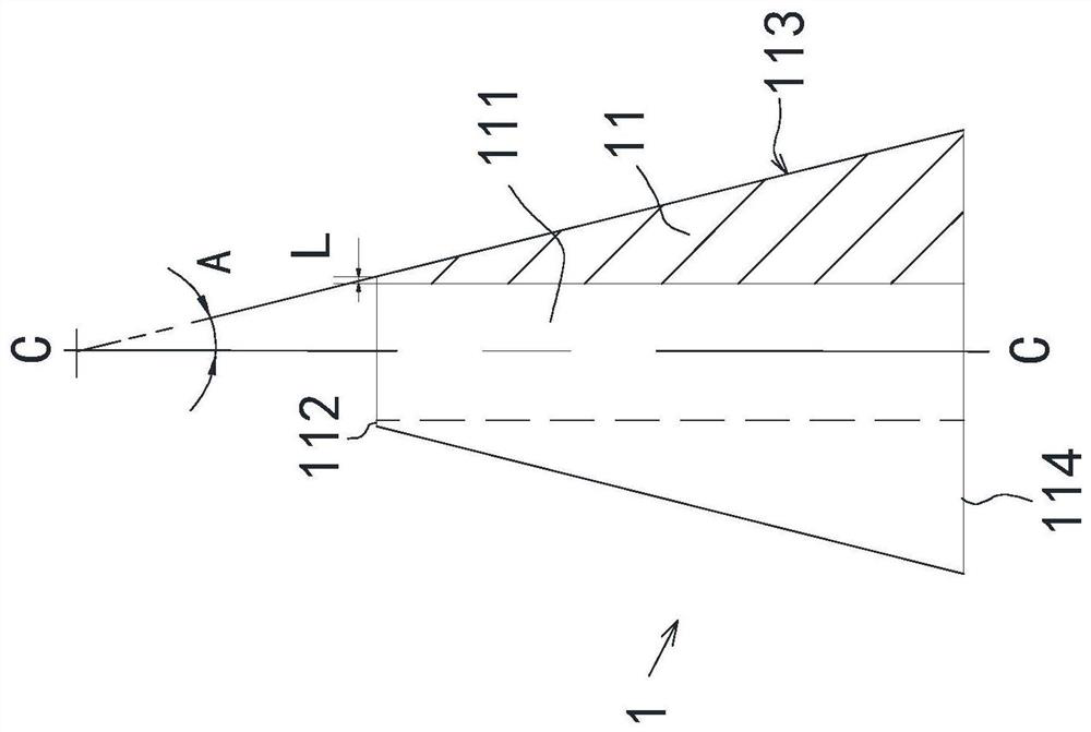 Conical barrel supporting body used for anchor bolt and anchor bolt