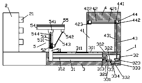 A plywood heating and shaping device