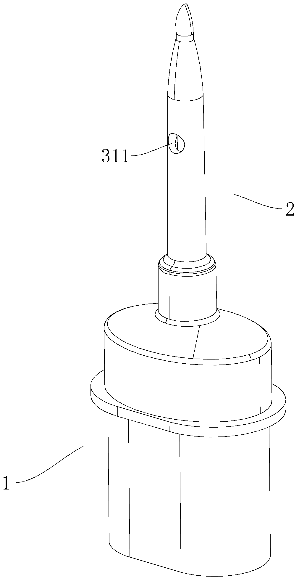 Infusion apparatus puncture joint