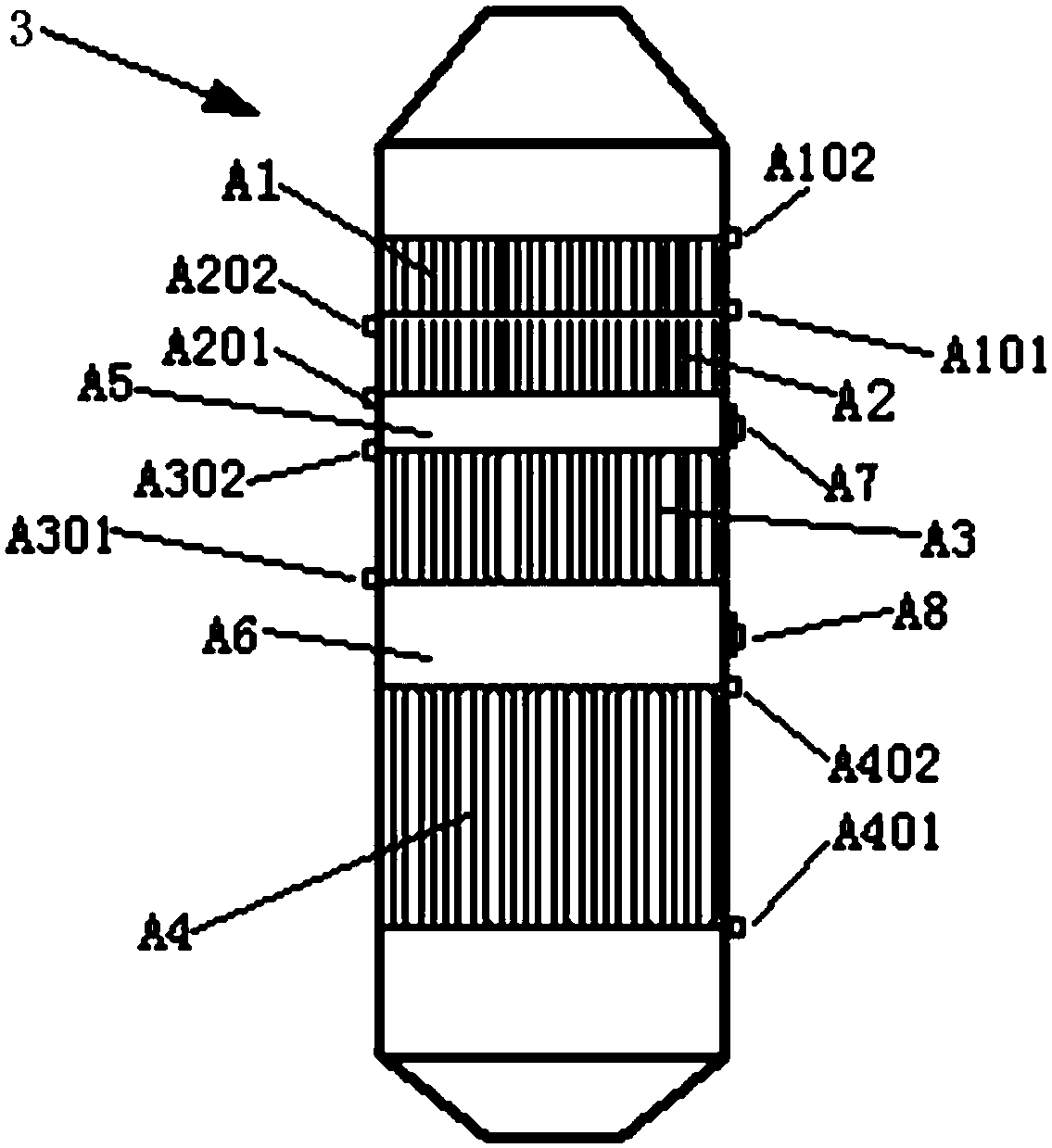Flue gas purification device for improving waste heat utilization rate and denitration rate and using method thereof