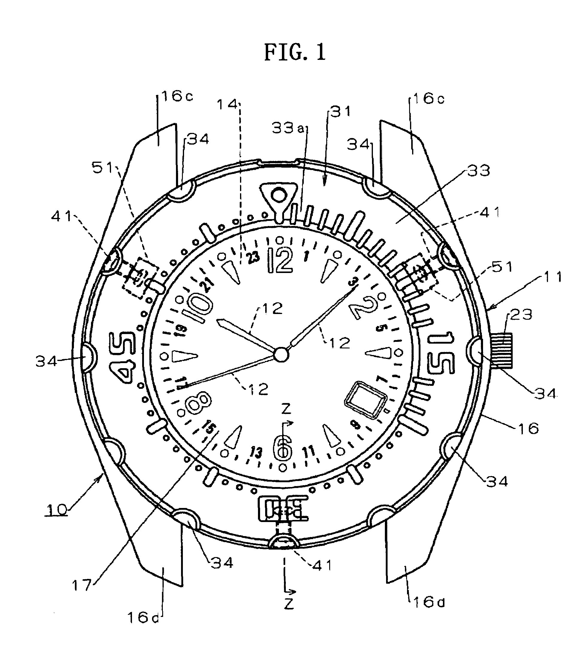 Timepiece having rotatable and detachable bezel