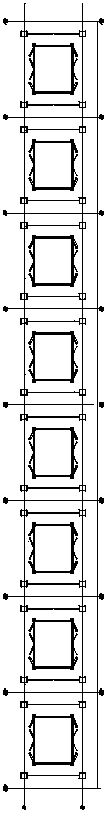 Steel truss girder assembling scaffold used in construction of steel-concrete composite truss girders