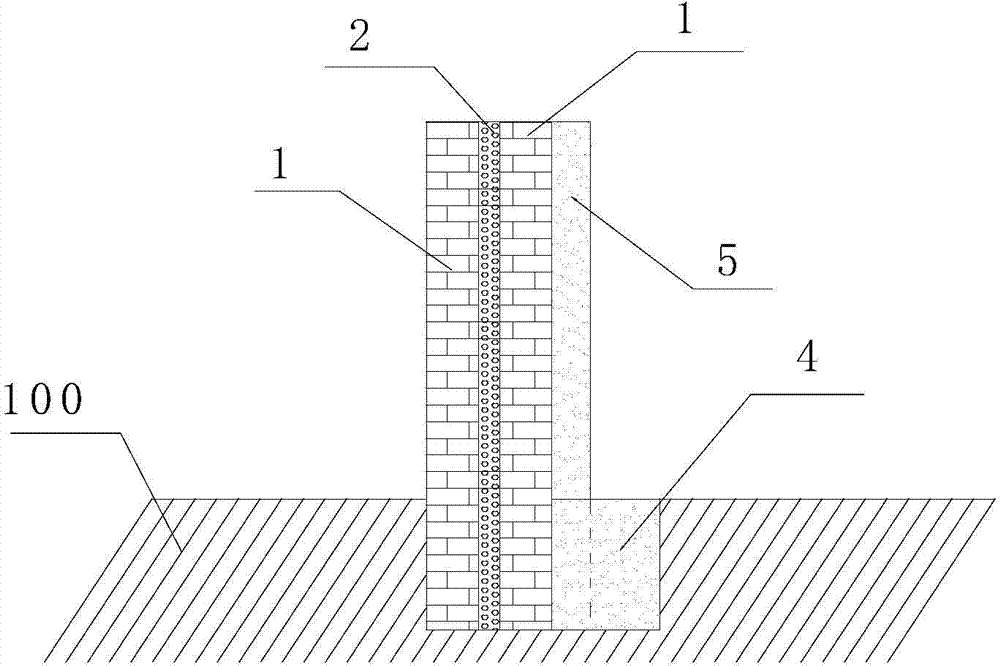 Heat preservation transformation technology of clay brick wall body