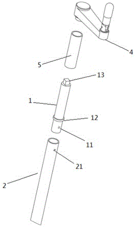 Insulating rod assisting device for mounting clamping plate type ground wire connector