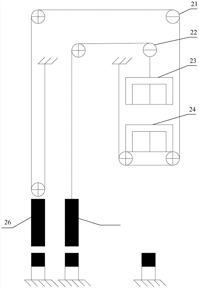 Vertical dispatch method for double sub-elevator groups for energy saving