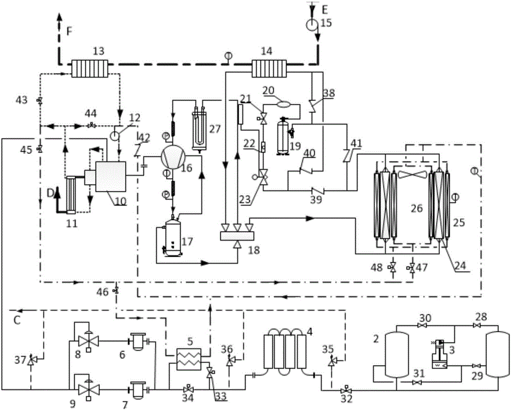 Running method of heat pump unit of energy-self-supplied gas engine