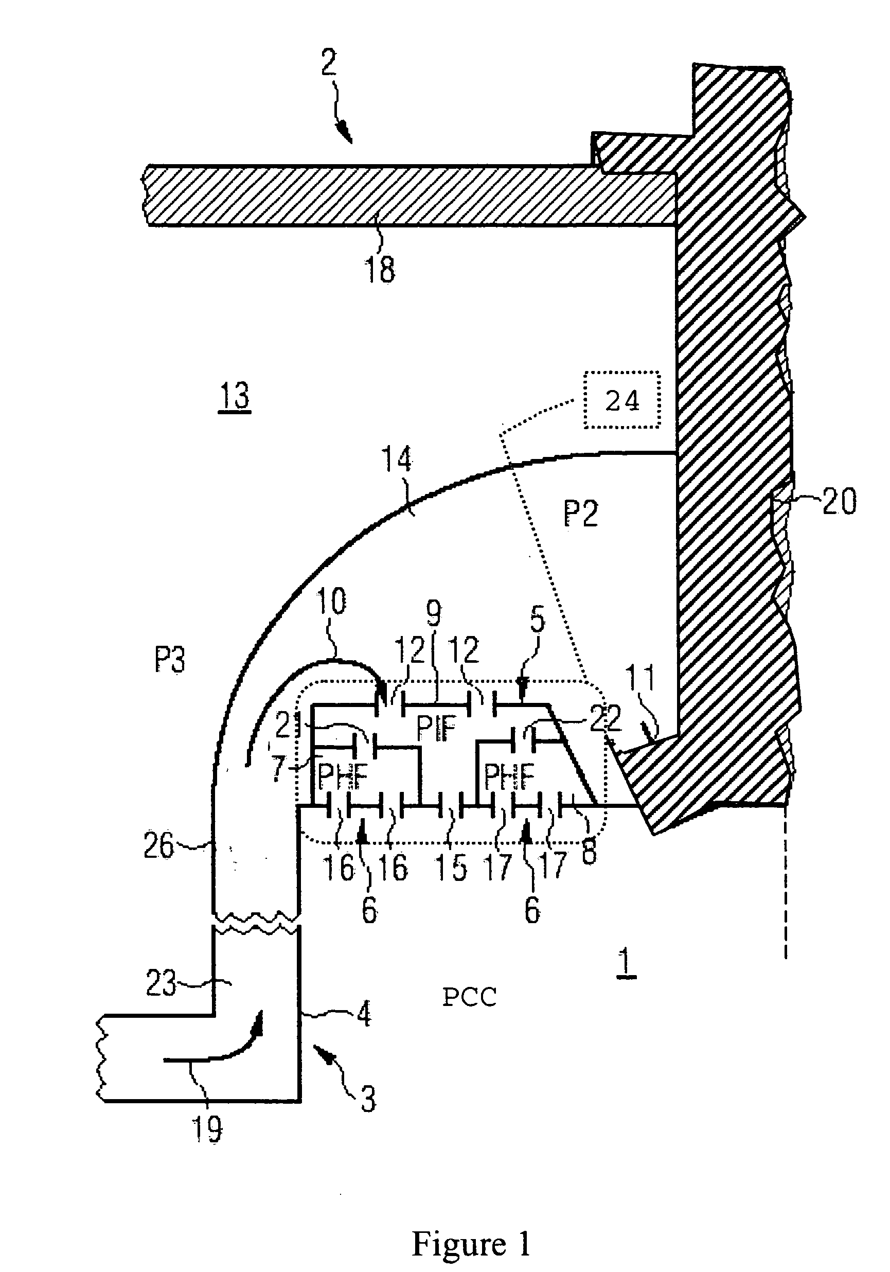 Combustion chamber for a gas turbine with at least two resonator devices
