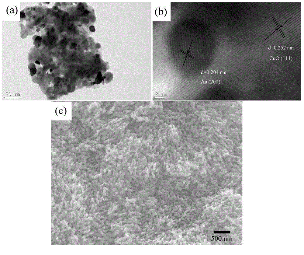Preparation method of nano porous copper oxide loaded precious metal catalytic material