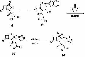Method for preparing 2 beta-methyl penicillanate benzhydryl dioxide