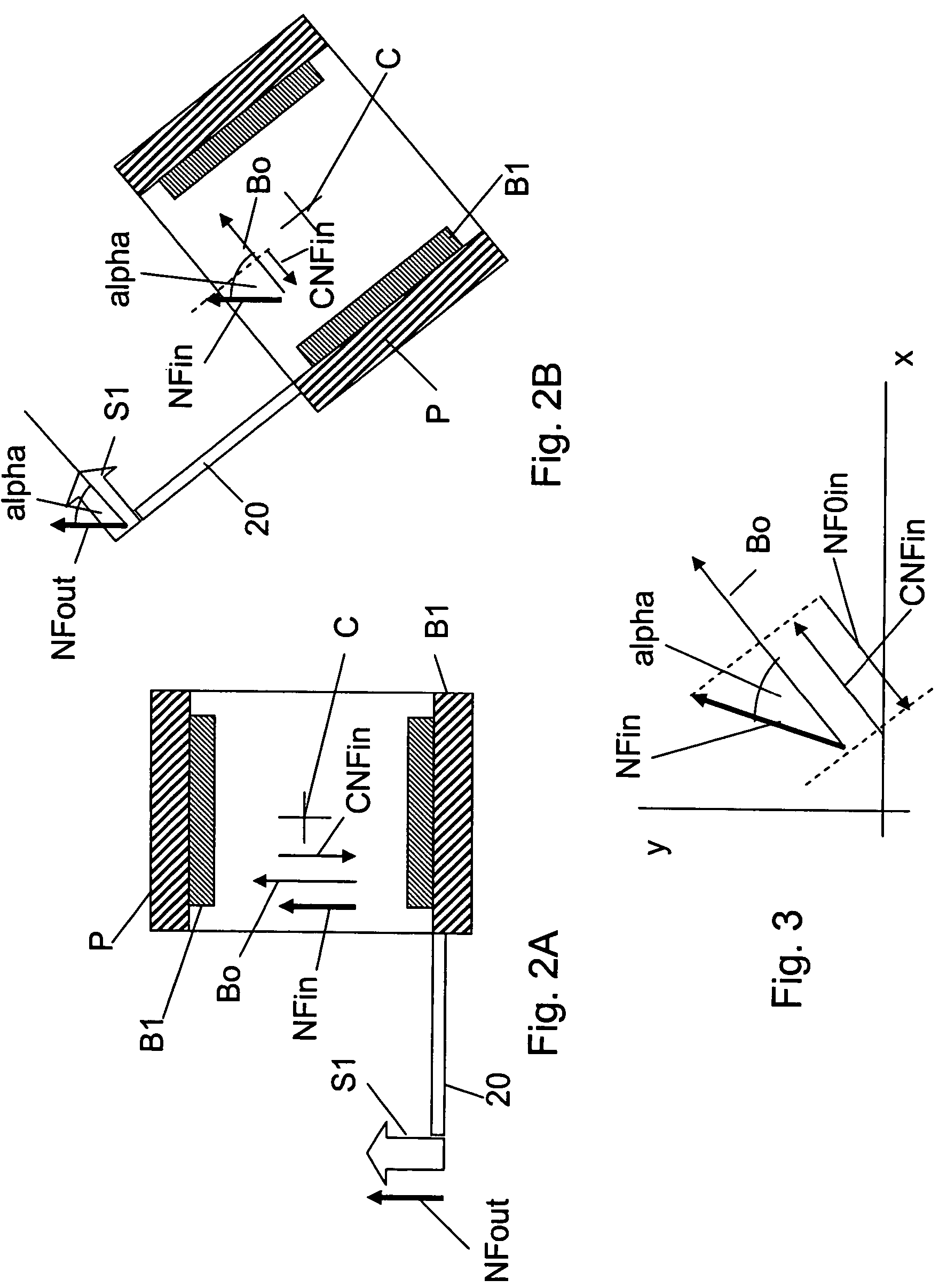 Method and probe for compensating for magnetic noise fields in space volumes, particularly in magnetic resonance imaging apparatus