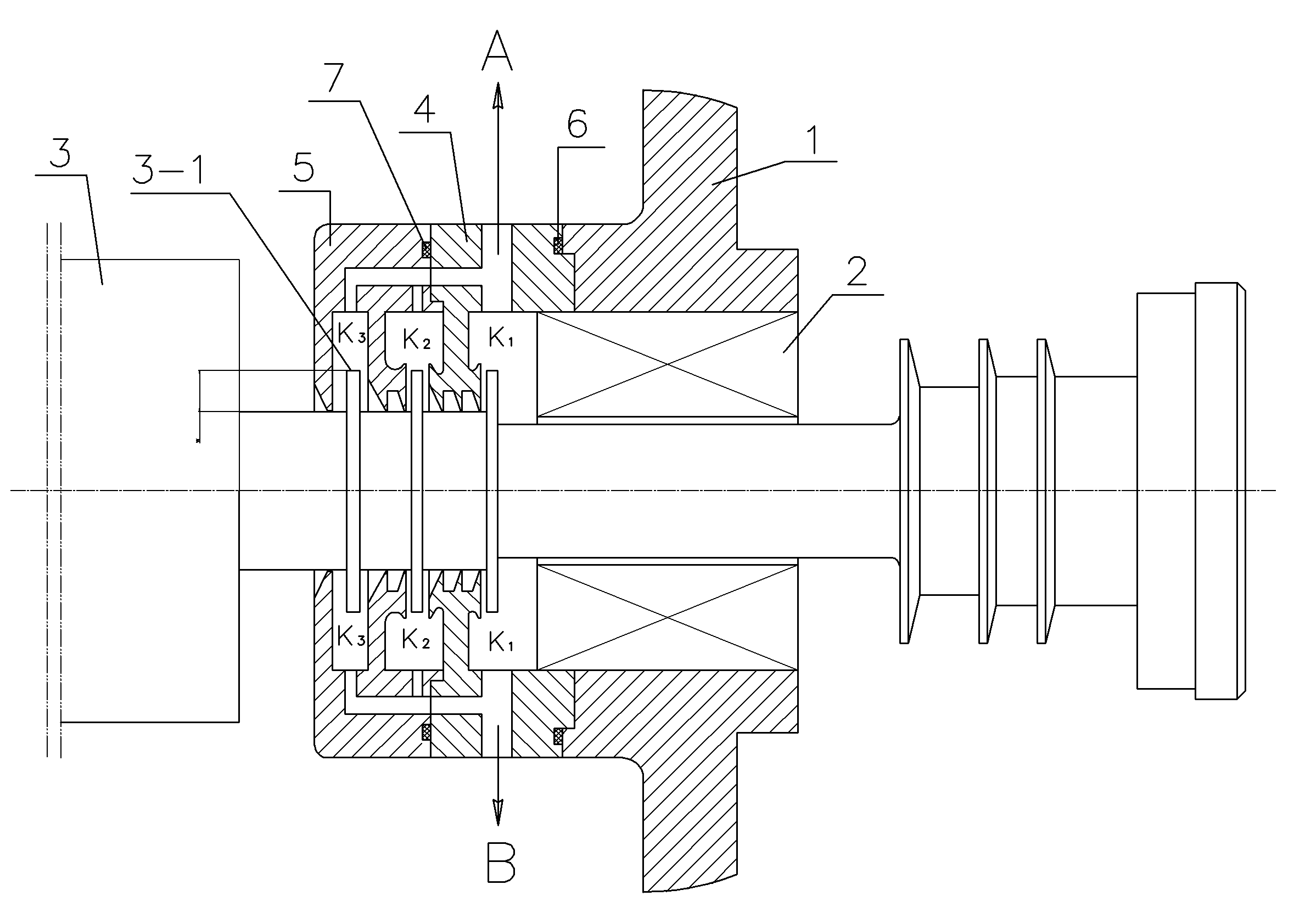 Oil seal structure used in high speed motor