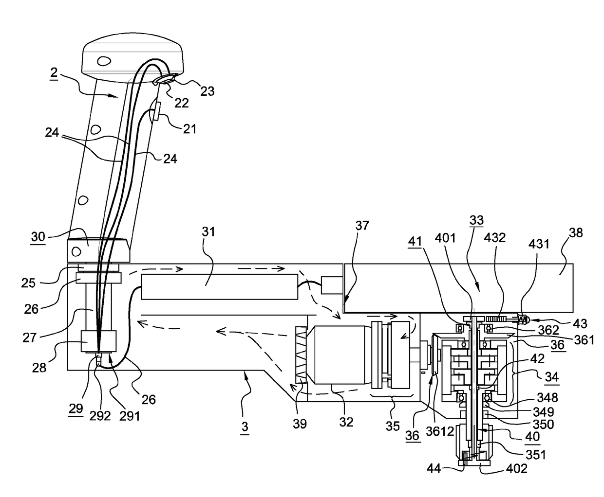 Electric winch crank