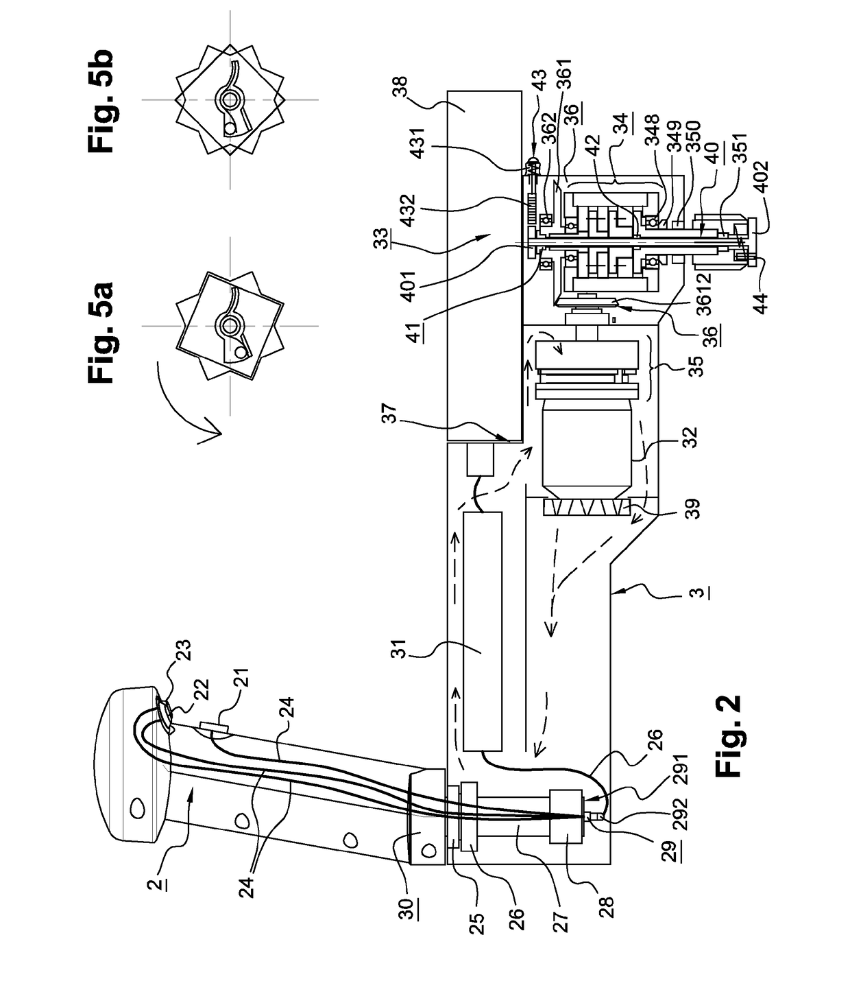 Electric winch crank