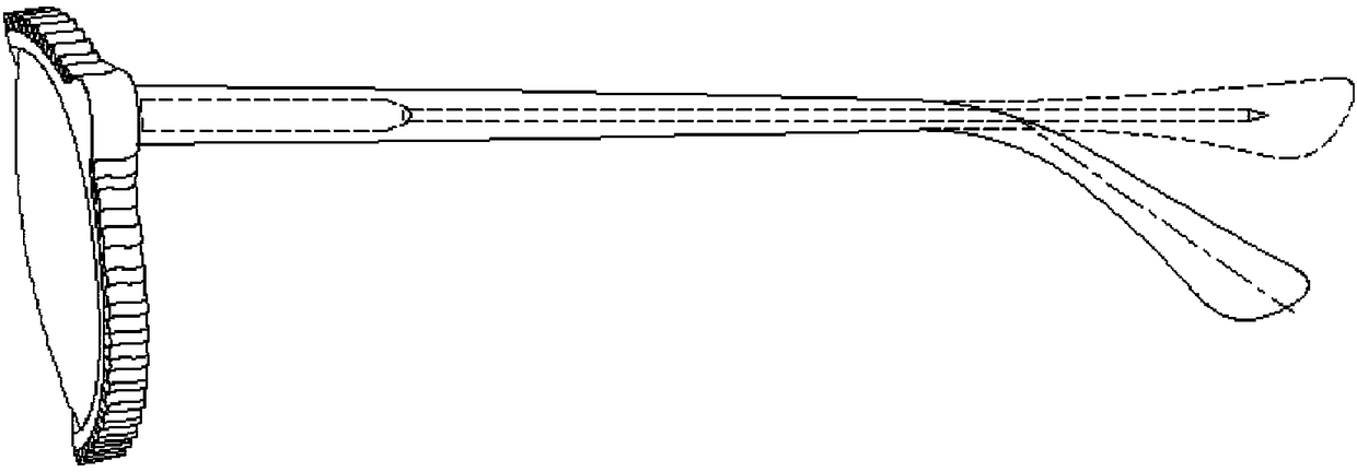 Processing method for hot pressing three-dimensional patterns on surface of cellulose acetate glasses