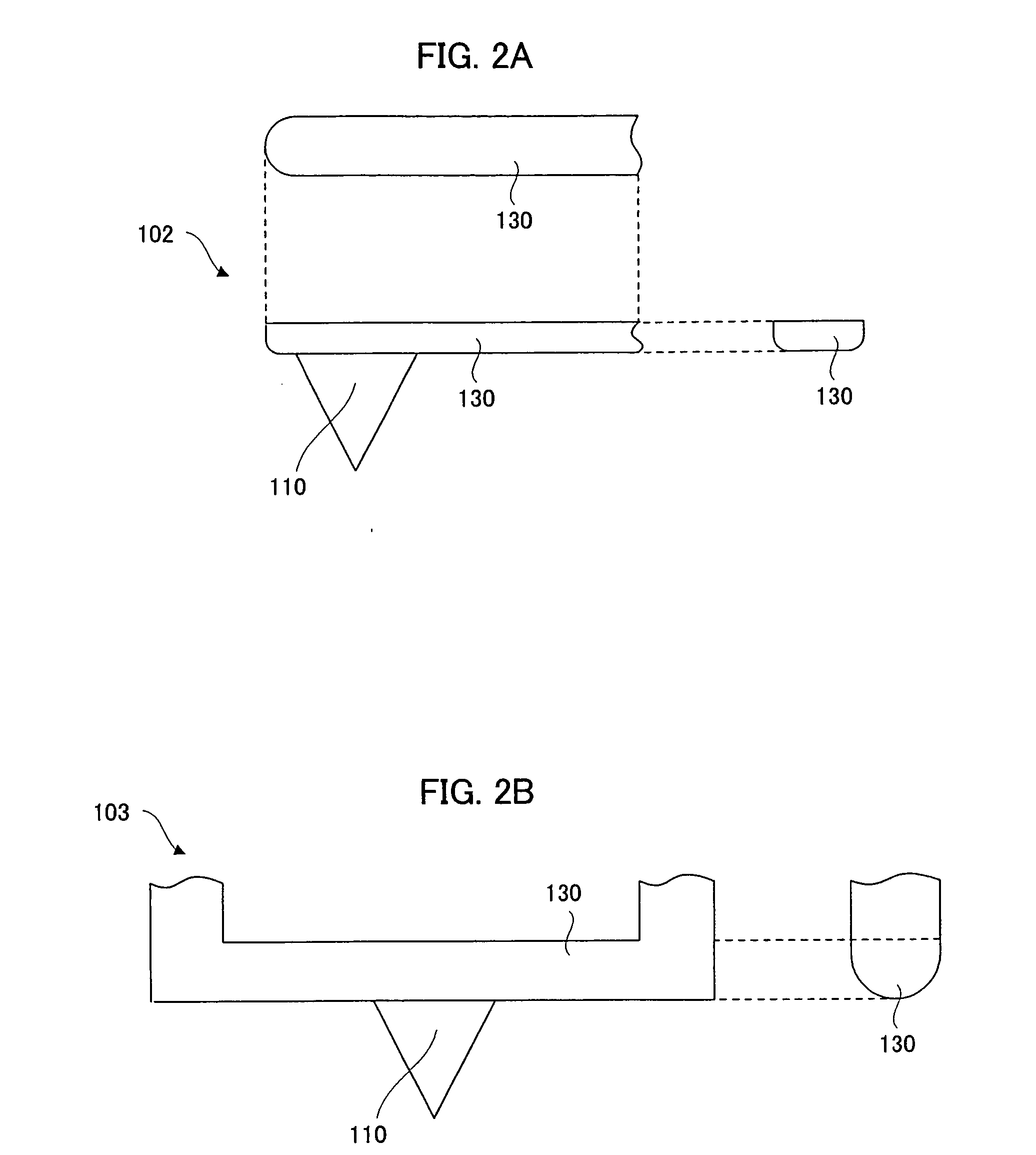 Recording / reproducing head, recording / reproducing head array, method of producing the same, and recording apparatus and reproducing apparatus