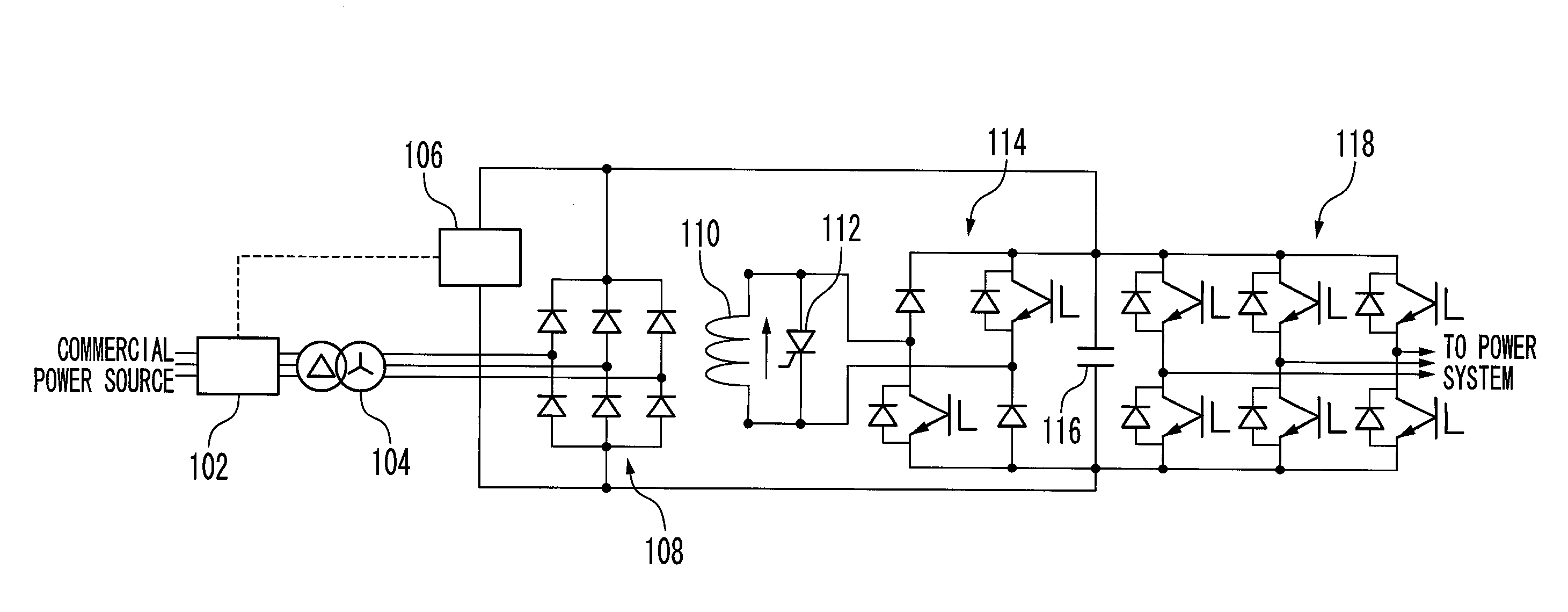 Smes system, interface device for smes and driving method thereof