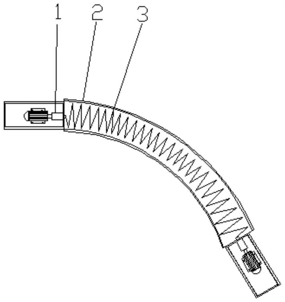 Curve mechanism for roller shutter door