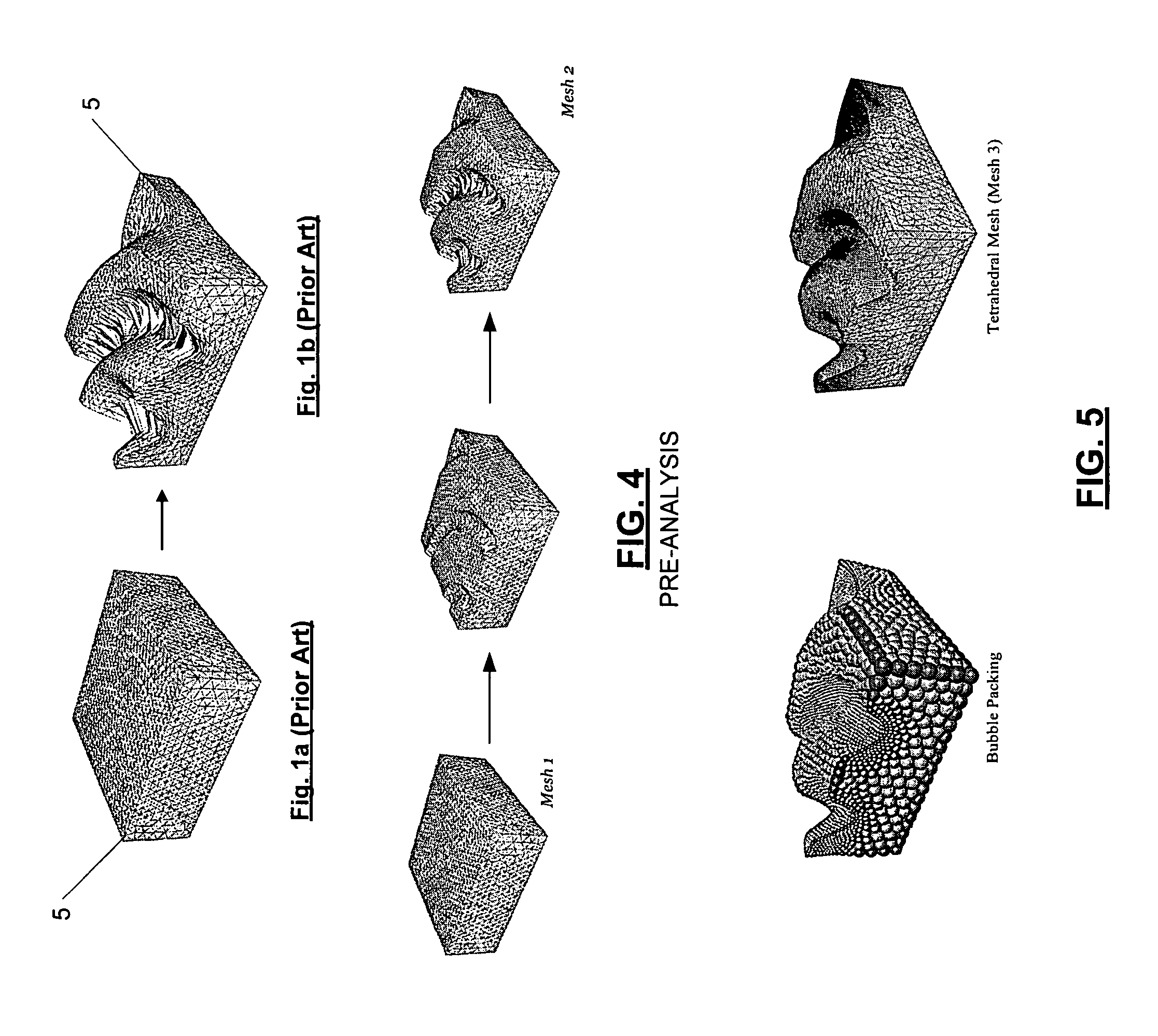 System and method for deformation analysis using inverse pre-deformation of finite element mesh