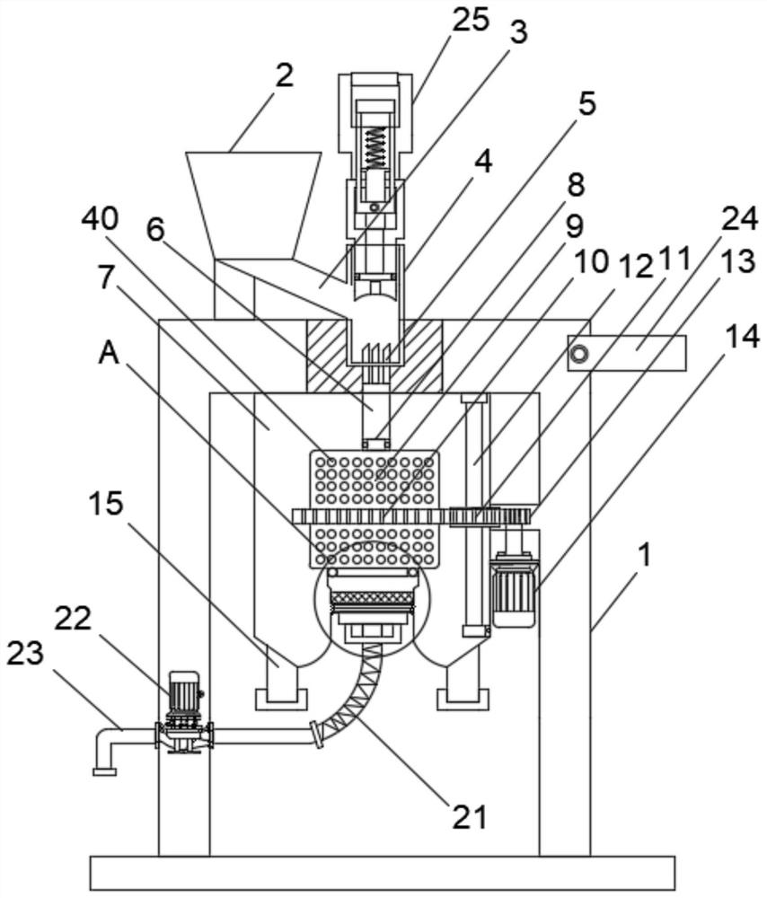 Easy-to-operate passion fruit shell breaking and juice extracting device