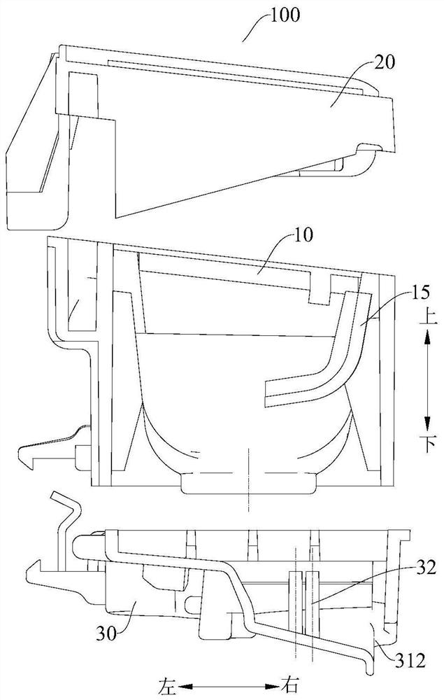 Dispensing device and laundry treatment device