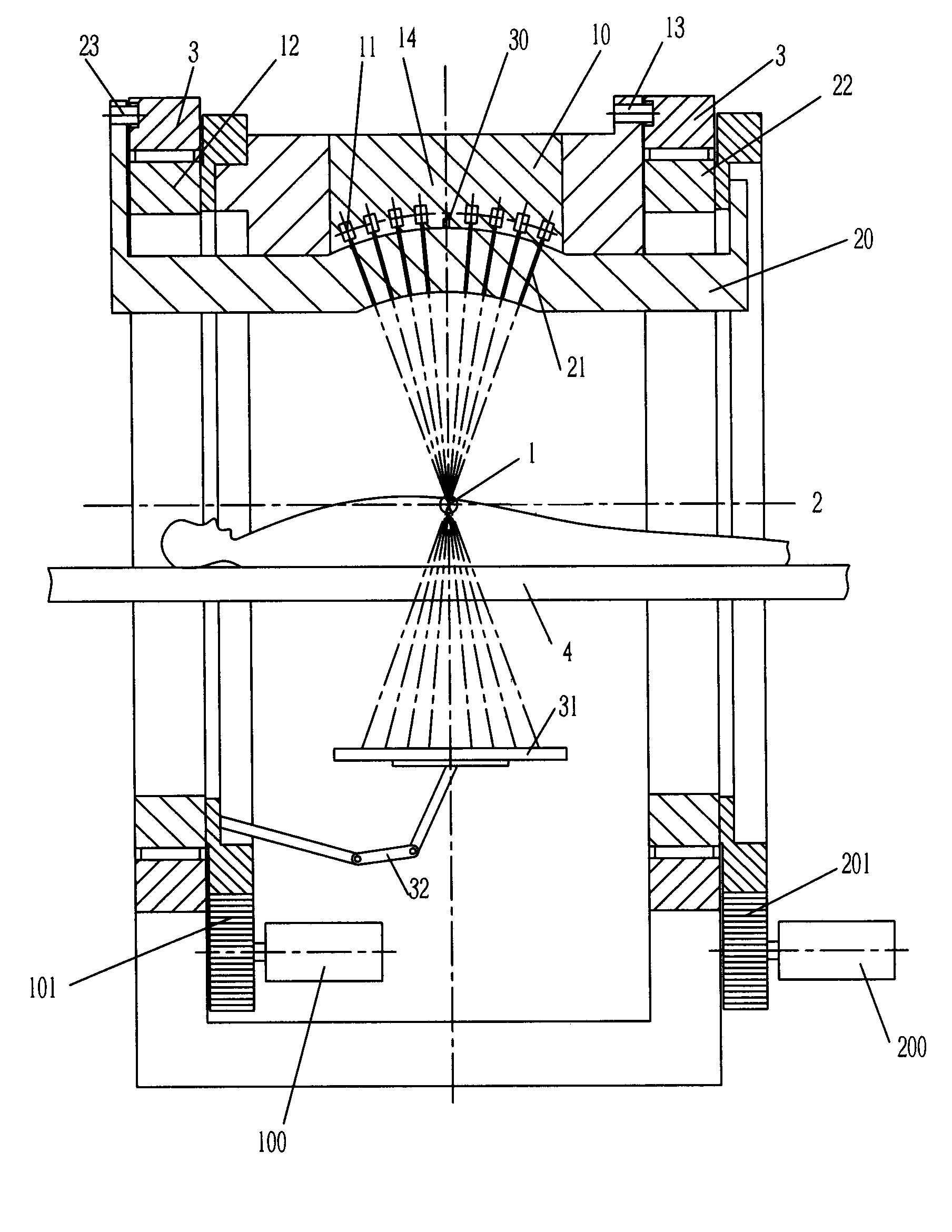 Imaging device of radiotherapy system