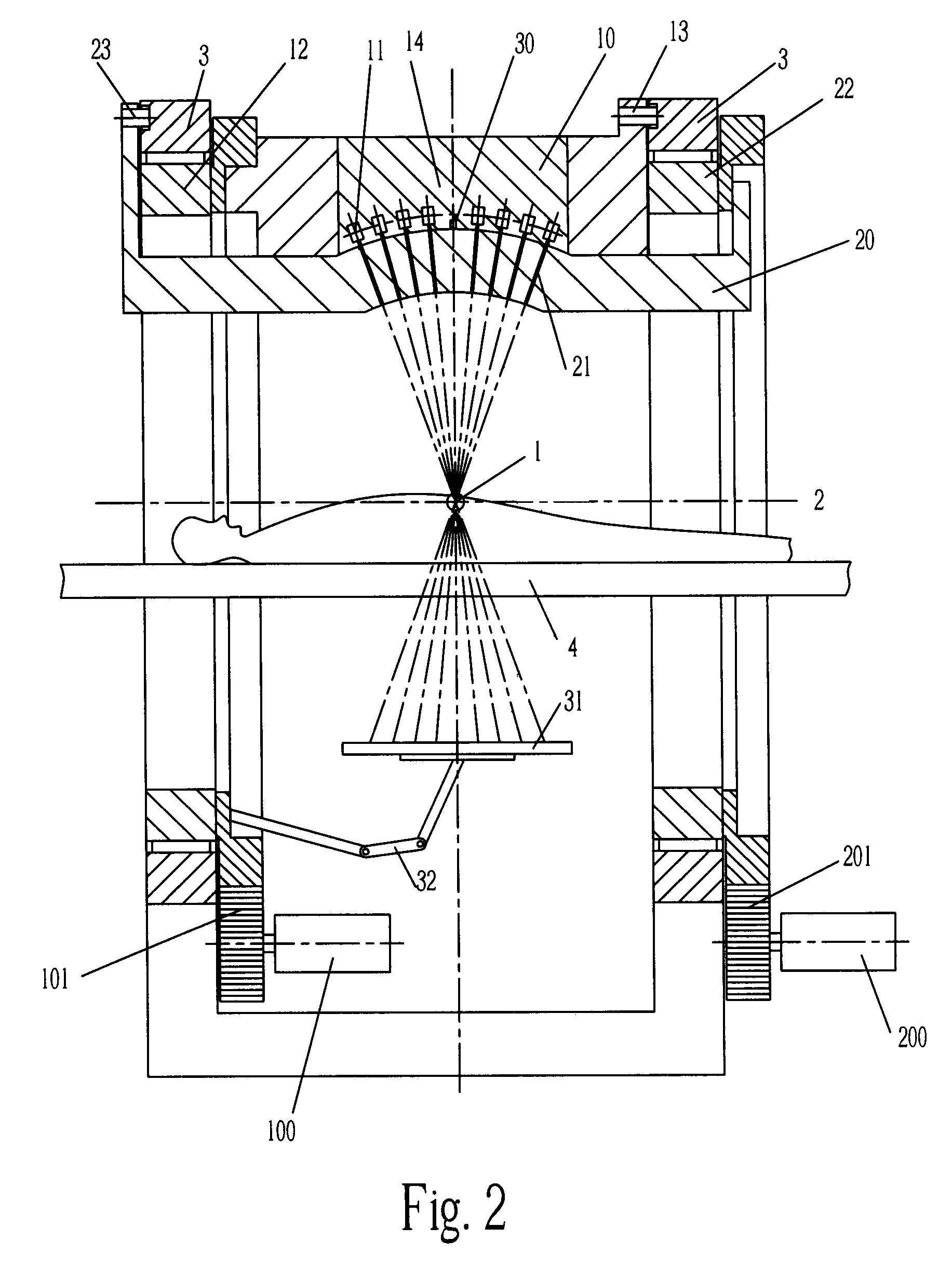 Imaging device of radiotherapy system