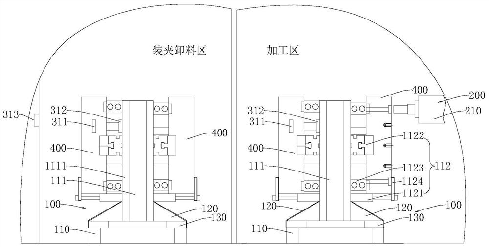 Planar hole machining system and control method thereof